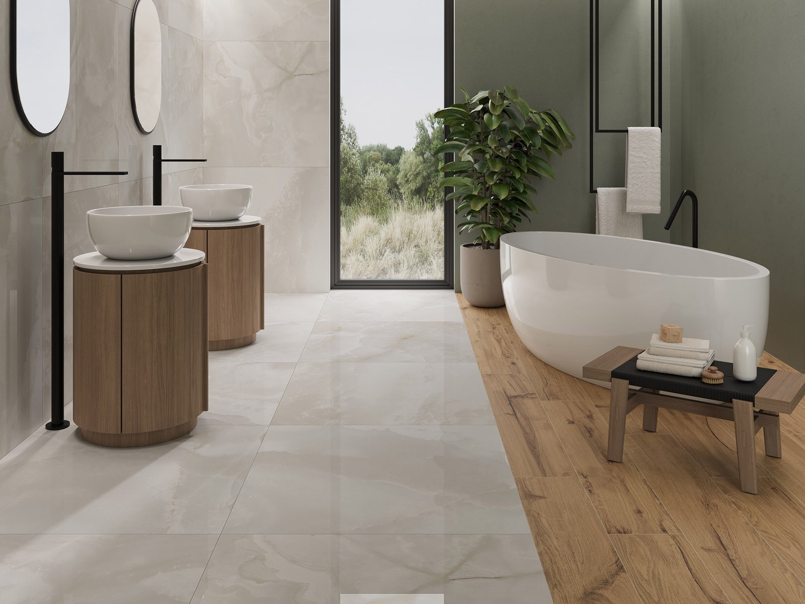Oni White - Carrelage effet marbre